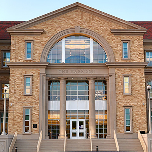 Exterior of The Harrison administration building